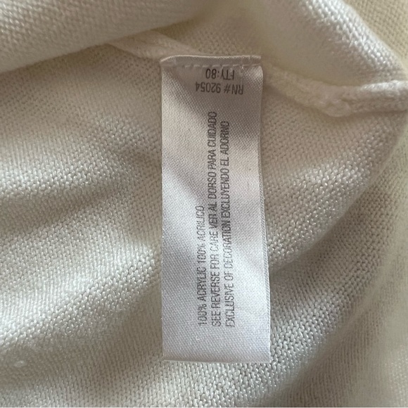 Carolyn Taylor small ivory thin sweater - Picture 4 of 4